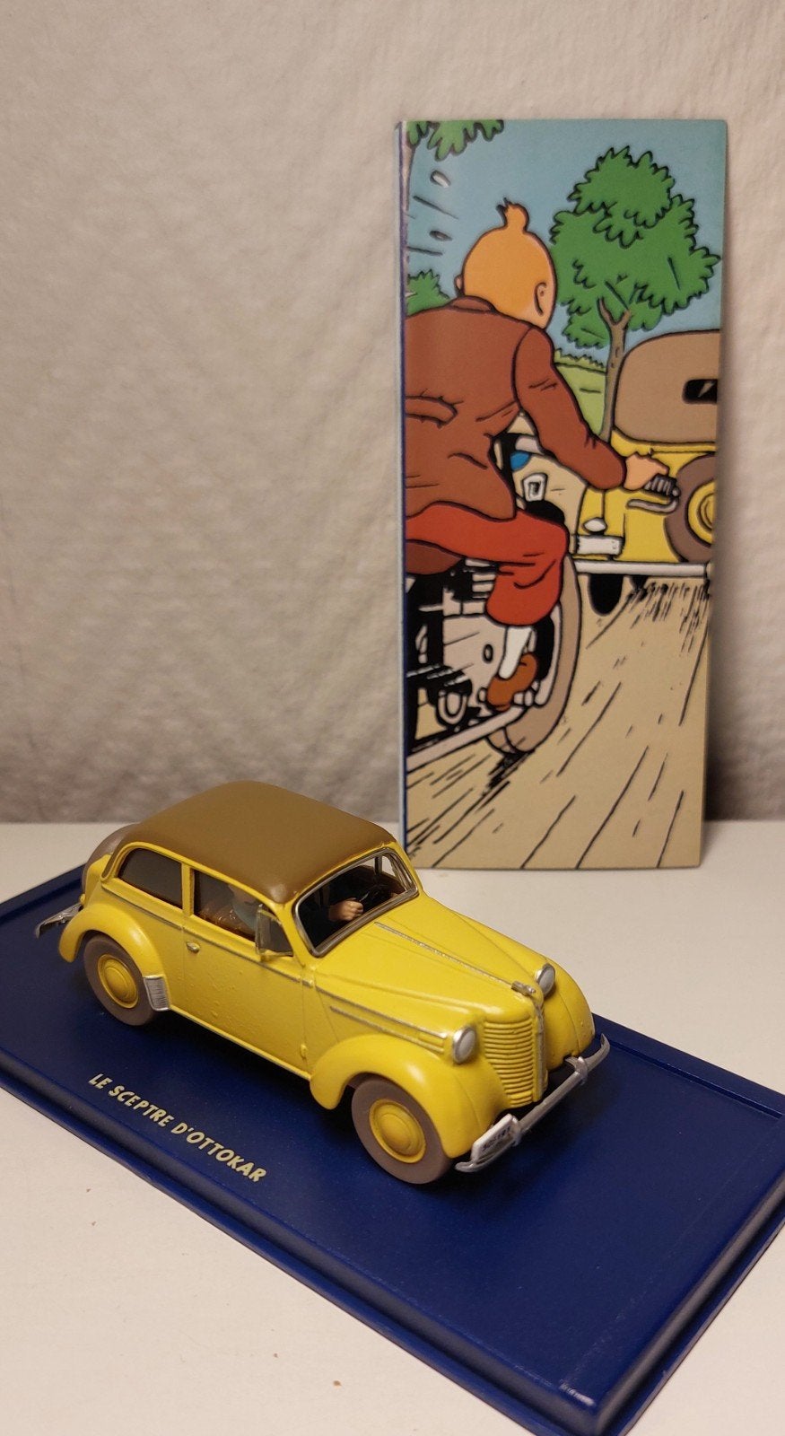KUIFJE Atlas auto 1/43 'De Opel Olympia cabriolet 1938' 💫, Verzamelen, Ophalen of Verzenden, Kuifje, Zo goed als nieuw, Beeldje of Figuurtje