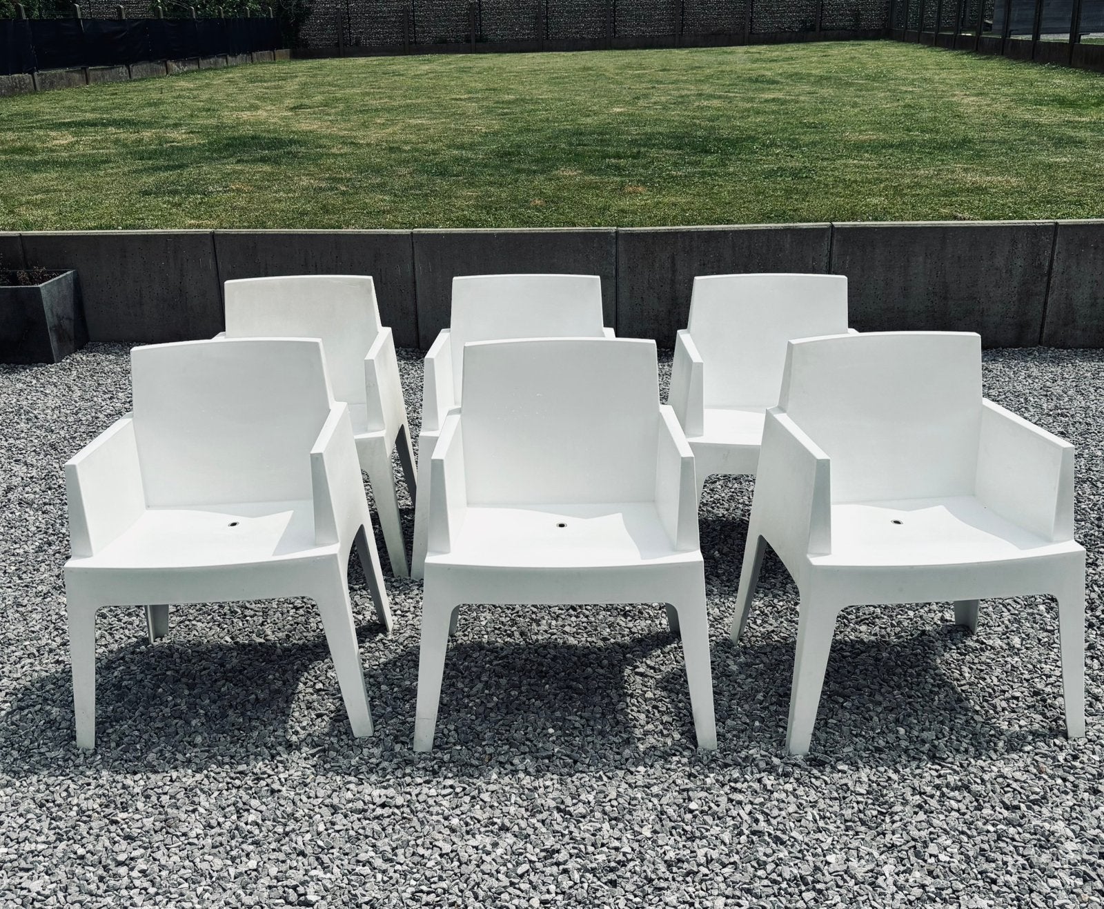 6x Box tuinstoelen, Ophalen, Gebruikt