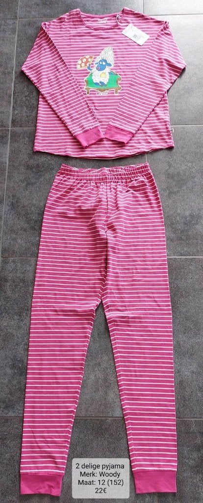 2 delige pyjama meisje: Woody maat 152 (NIEUW + LABEL), Ophalen of Verzenden, Nieuw, Meisje, Nacht- of Onderkleding