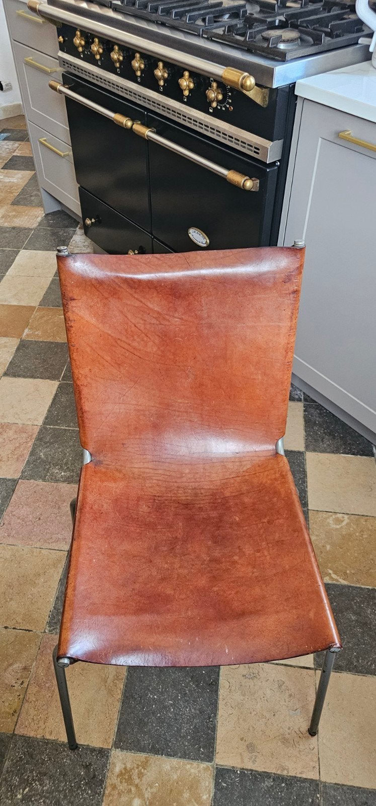 6 chaises de salle à manger élégantes, au style vintage!, Enlèvement, Utilisé, Brun
