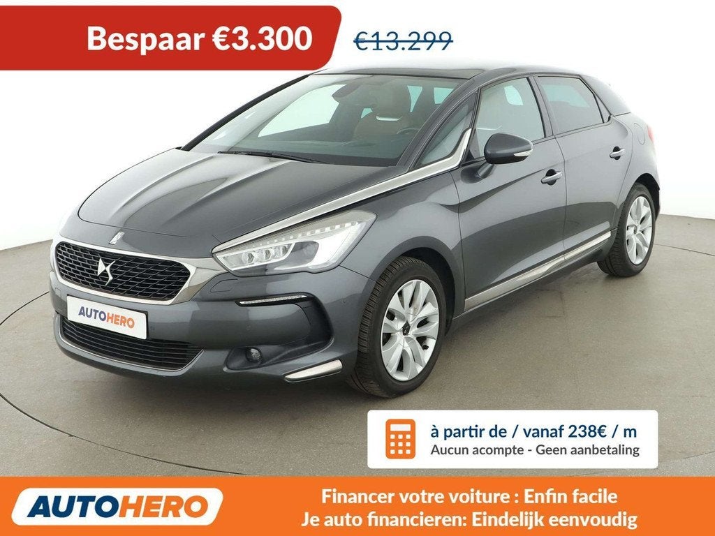 DS Automobiles DS 5 1.6 THP (année de construction 2015), Autos, DS, Argent ou Gris, Achat, 135 g/km, 1504 kg