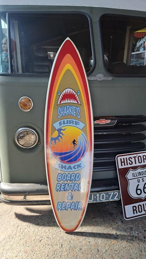 Origineel california surf board shop reclame decoratie, Enlèvement, Utilisé, Panneau publicitaire