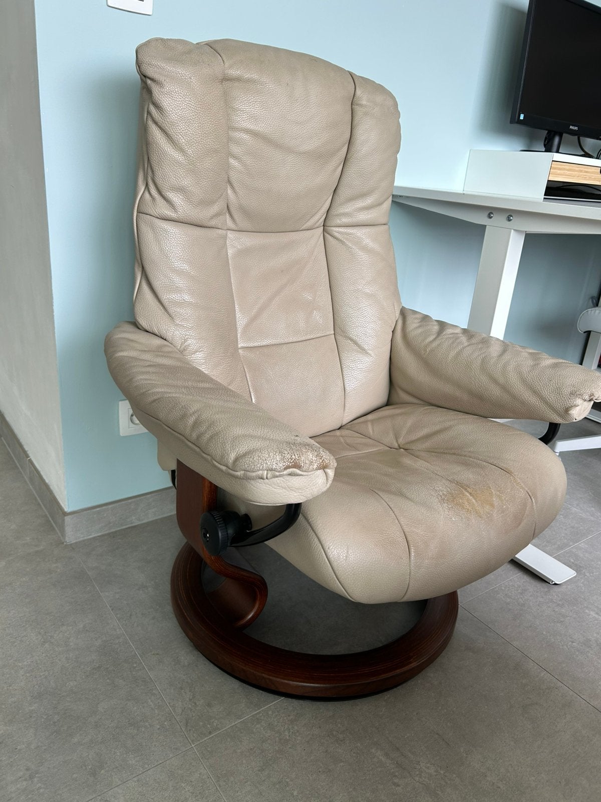 Originele Stressless zetel – Mechanisch perfect, Ophalen, Gebruikt, Leer