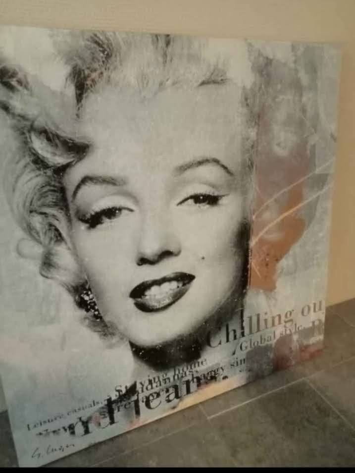 Schilderij van Marilyn Monroe van 70x70 cm., Ophalen, Print