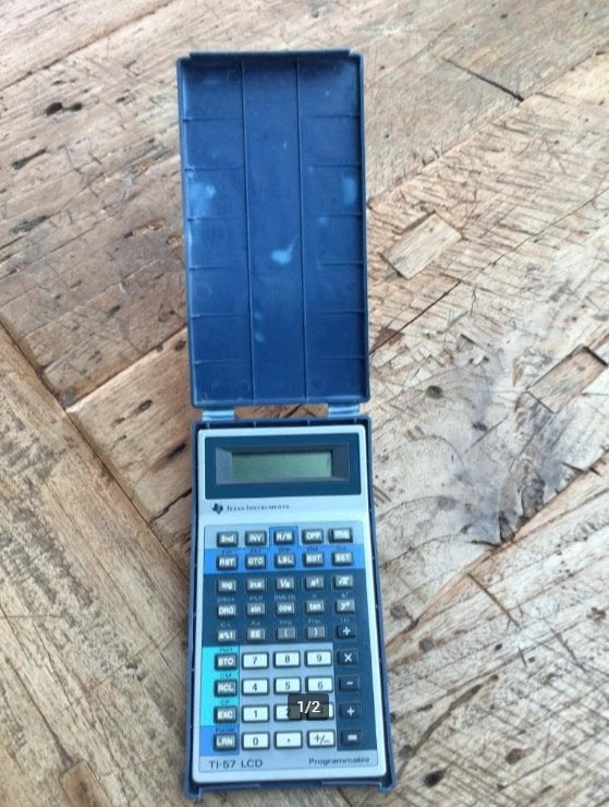 Texas Instruments TI57 rekenmachine, Ophalen of Verzenden, Zo goed als nieuw
