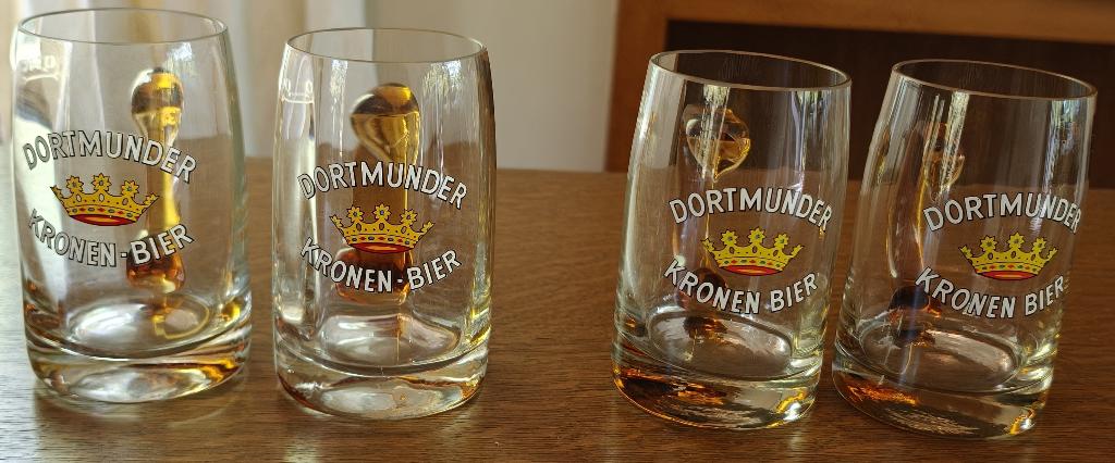 Dortmunder Kronen-Bier - 4 glazen, Collections, Enlèvement