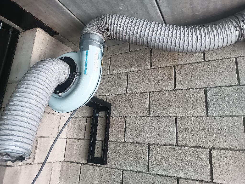 Afzuiging nedermann 380v, Doe-het-zelf en Bouw, Ventilatie en Afzuiging, Ophalen, Gebruikt, Afzuiger