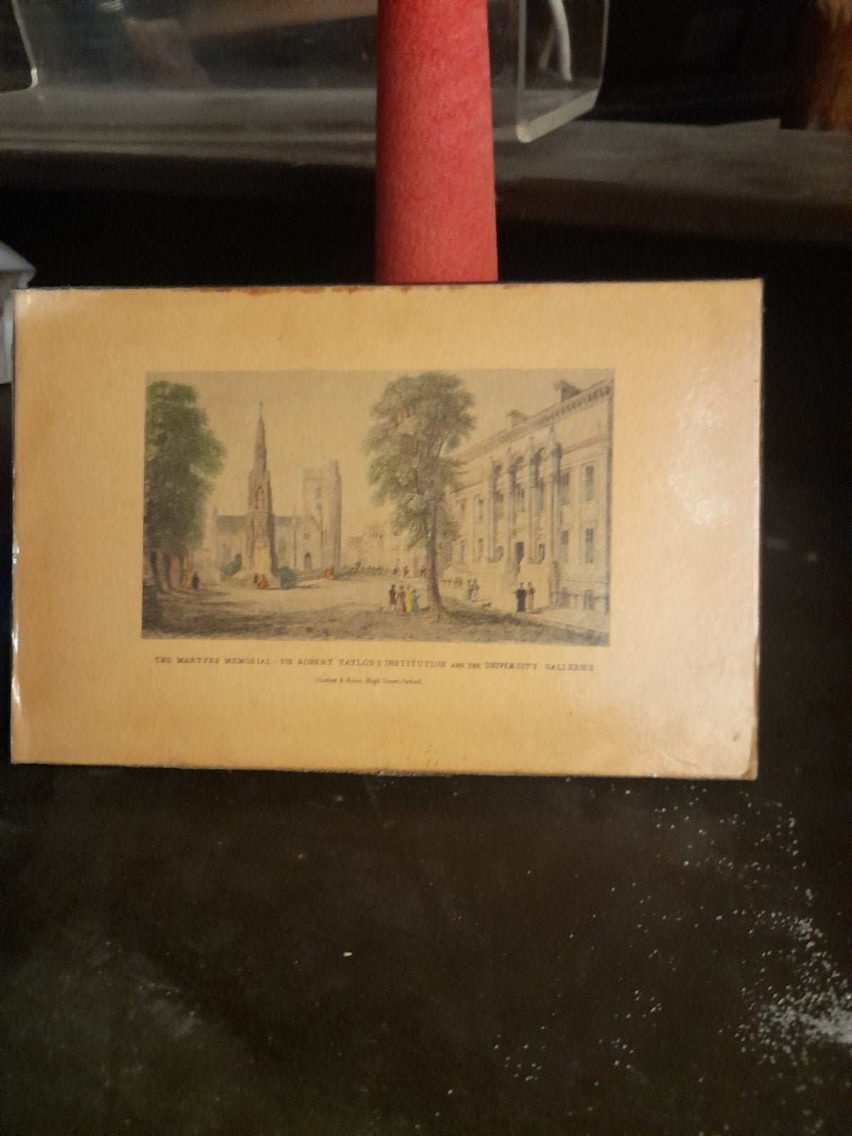 Vintage tekening univ oxford, Ophalen of Verzenden, Vintage, Tekening