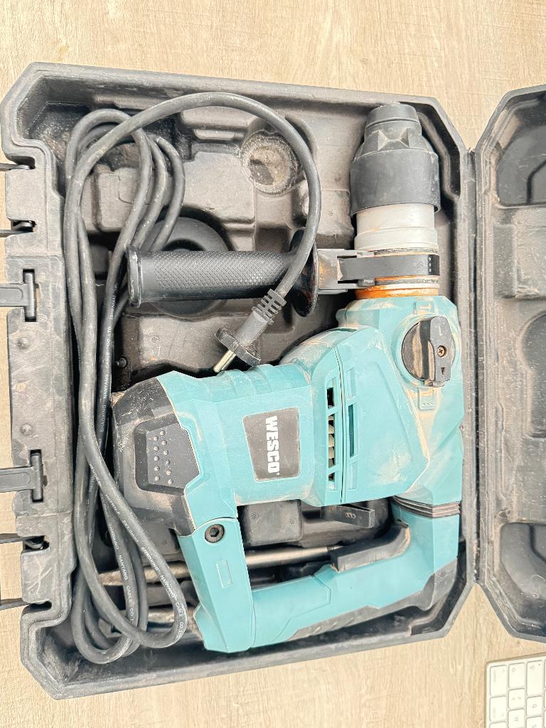 Breek Hamer - Boor Machine - Wesco - 1500W, Doe-het-zelf en Bouw, Ophalen of Verzenden, Gebruikt, 600 watt of meer, Boor- en/of Breekhamer