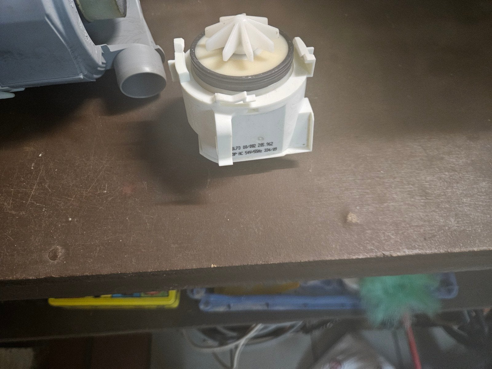Motor voor vaatwas Siemens, Ophalen