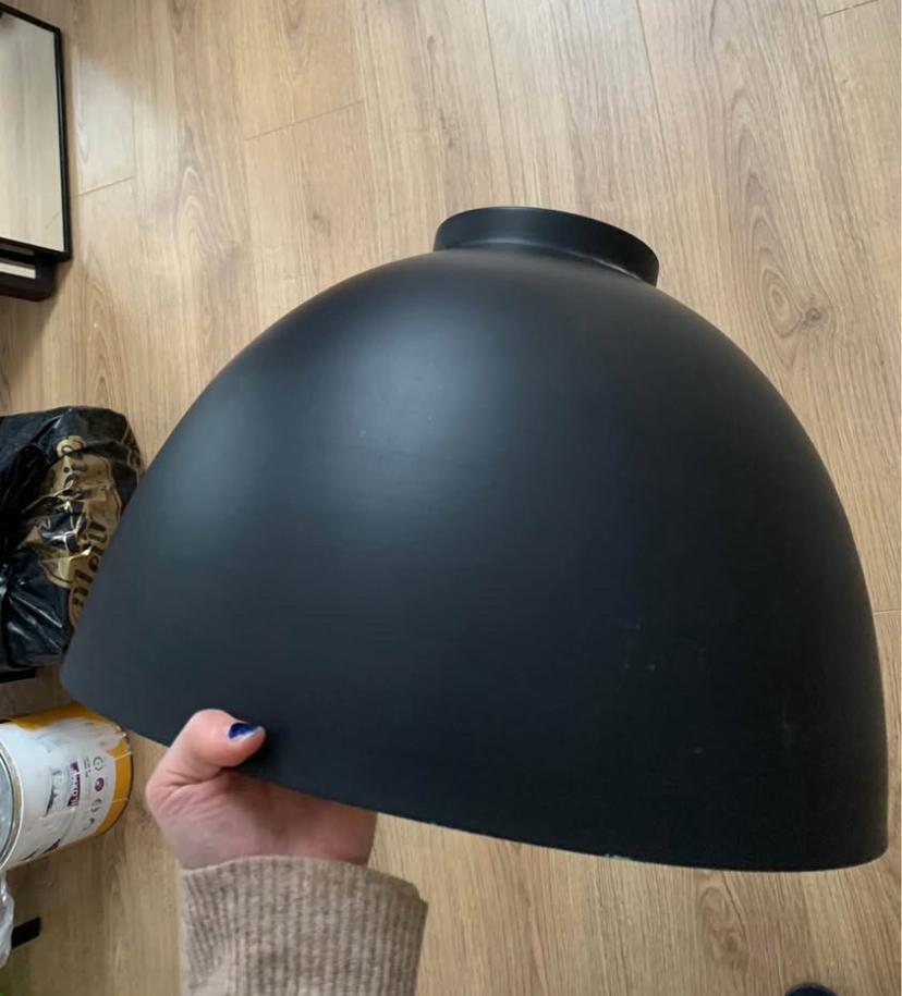 Abat-jour noir/doré, Enlèvement, Comme neuf, Moins de 50 cm