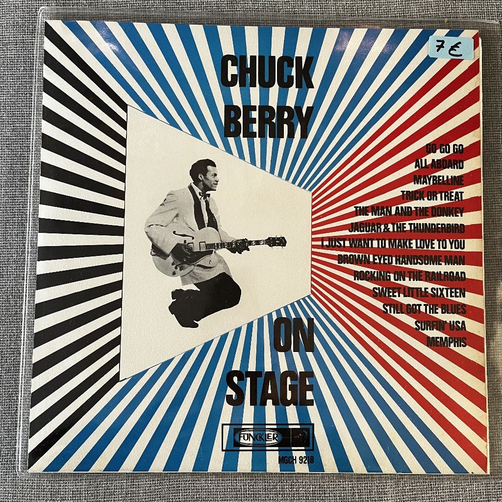 LP - CHUCK BERRY - ON STAGE, Gebruikt, Ophalen of Verzenden, Rock-'n-Roll, 12 inch