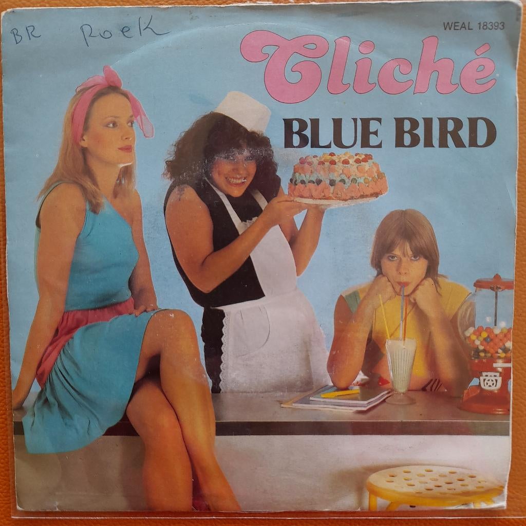 Cliche Oiseau bleu 7", Enlèvement ou Envoi, Single, Utilisé, Pop