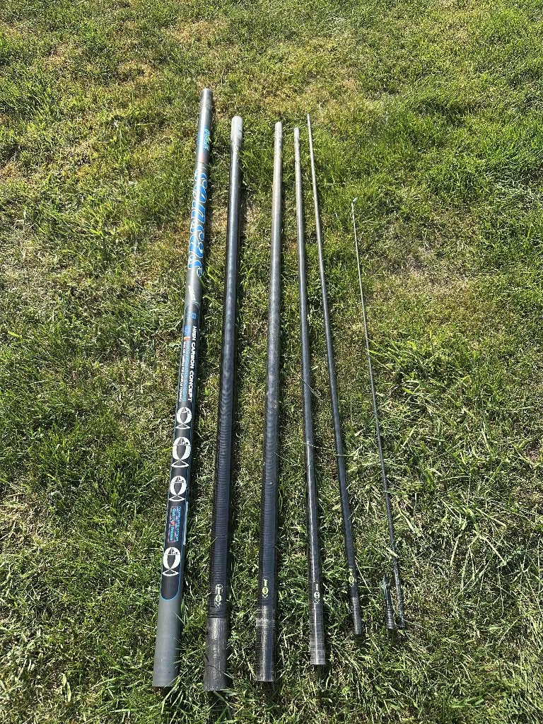 Sensas Pole King 45 — 8 mètres, Enlèvement, Utilisé, Ligne fixe