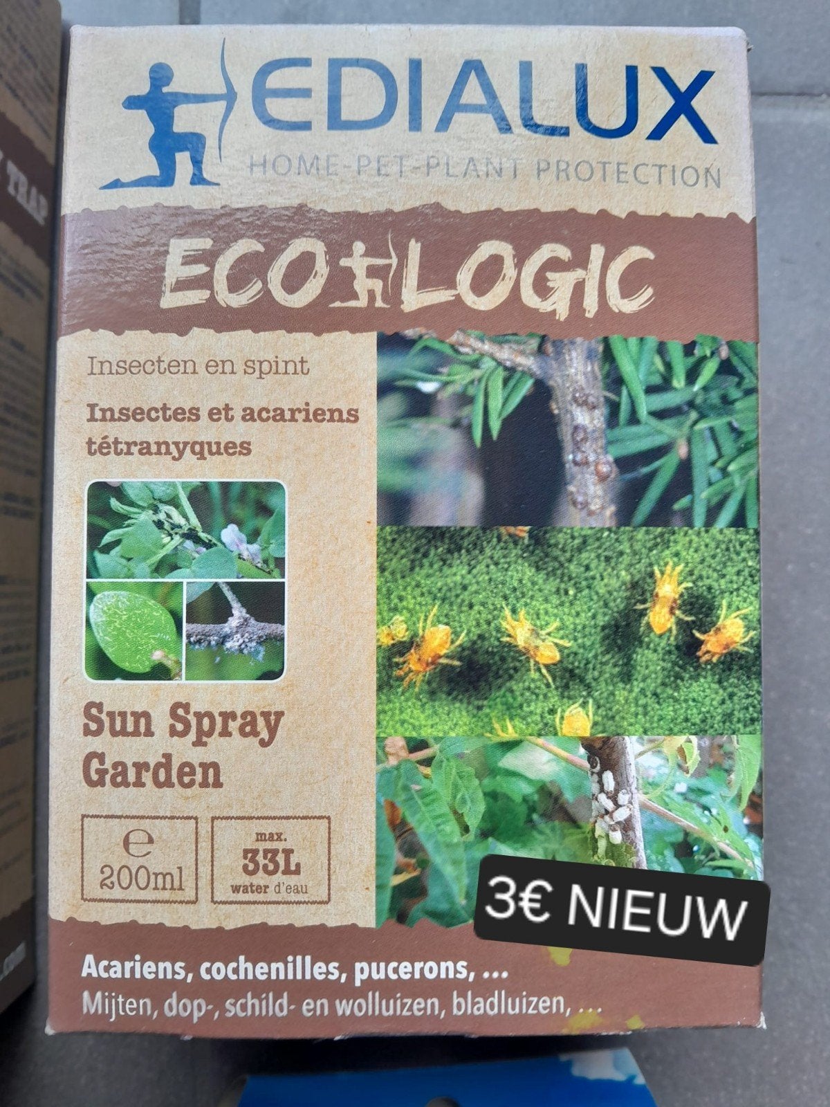 Edialux ecologisch bestrijdingsmiddel NIEUW, Enlèvement