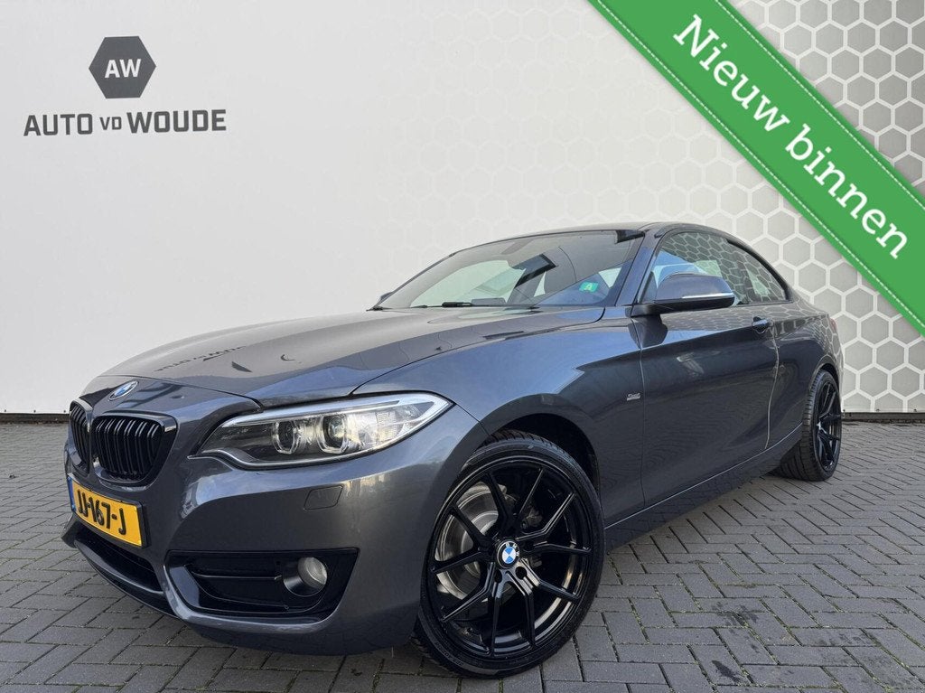 BMW 2-serie Coupé 218i M Sport Trekhaak Black pack! 18 inch, Autos, 100 kW, Argent ou Gris, Entreprise, Boîte manuelle