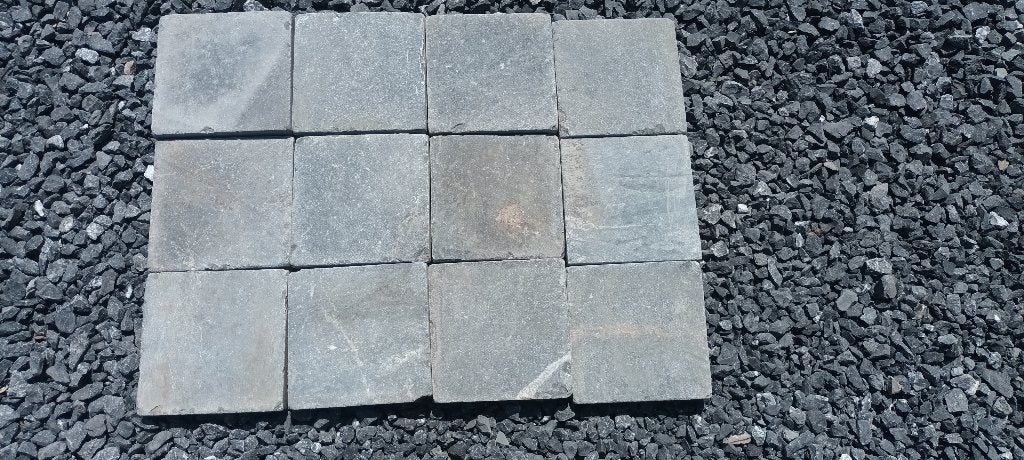 Carrelage pierre bleue, Bricolage & Construction, Dalles & Carrelages, Utilisé, Carrelage de sol, Pierre de taille, Enlèvement