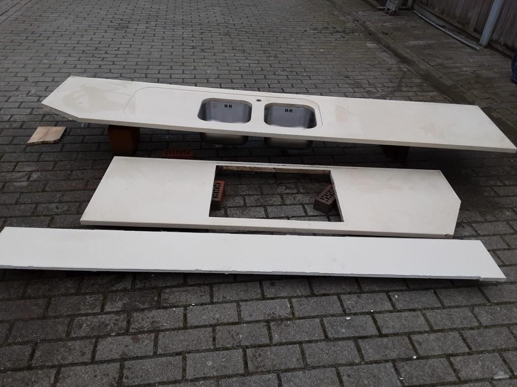 Keukentablet / Compocit, Huis en Inrichting, Ophalen, Wit, Zo goed als nieuw, 200 cm of meer