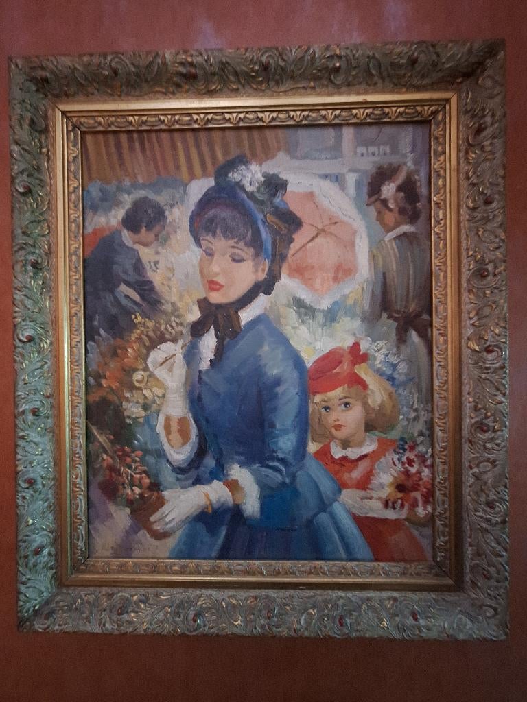 Vintage schilderij, kopie Strevens, Ophalen