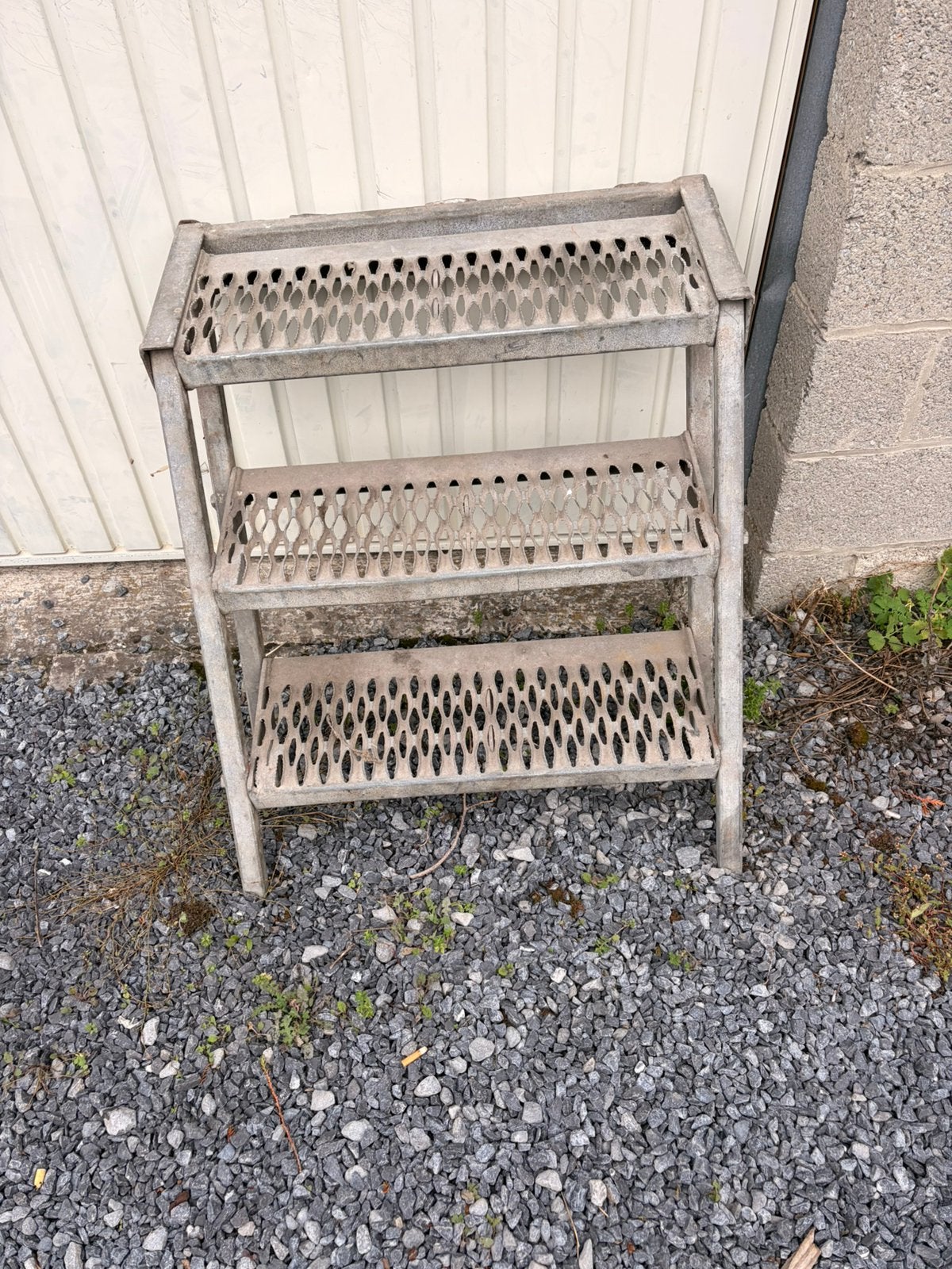 3 marche metalique, Jardin & Terrasse, Enlèvement, Comme neuf