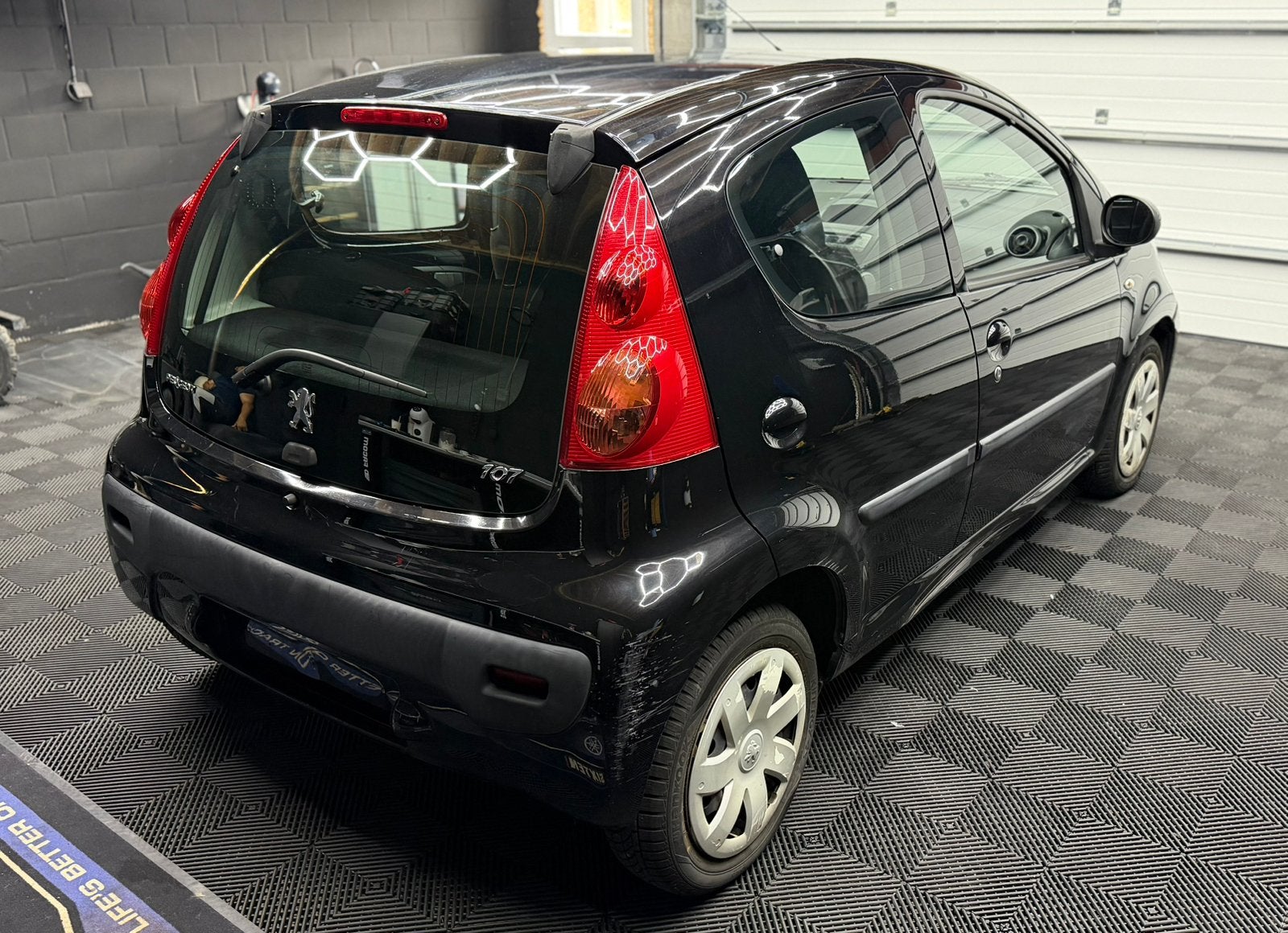 PEUGEOT 107 91.000KM 2009 PRET A IMMATRICULER, Achat, Entreprise, Boîte manuelle, Noir