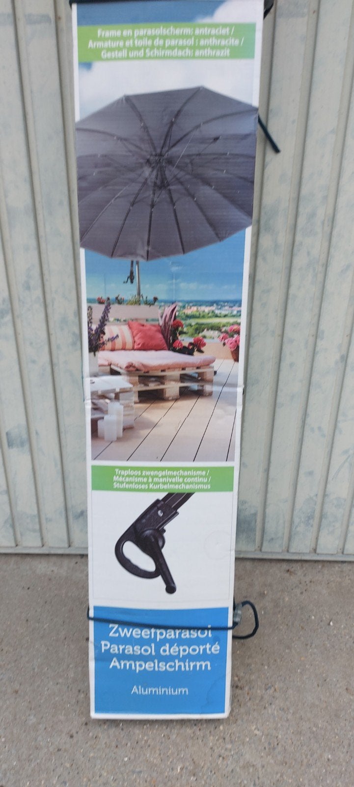 zweefparasol, Tuin en Terras, Parasols, Ophalen, Zweefparasol