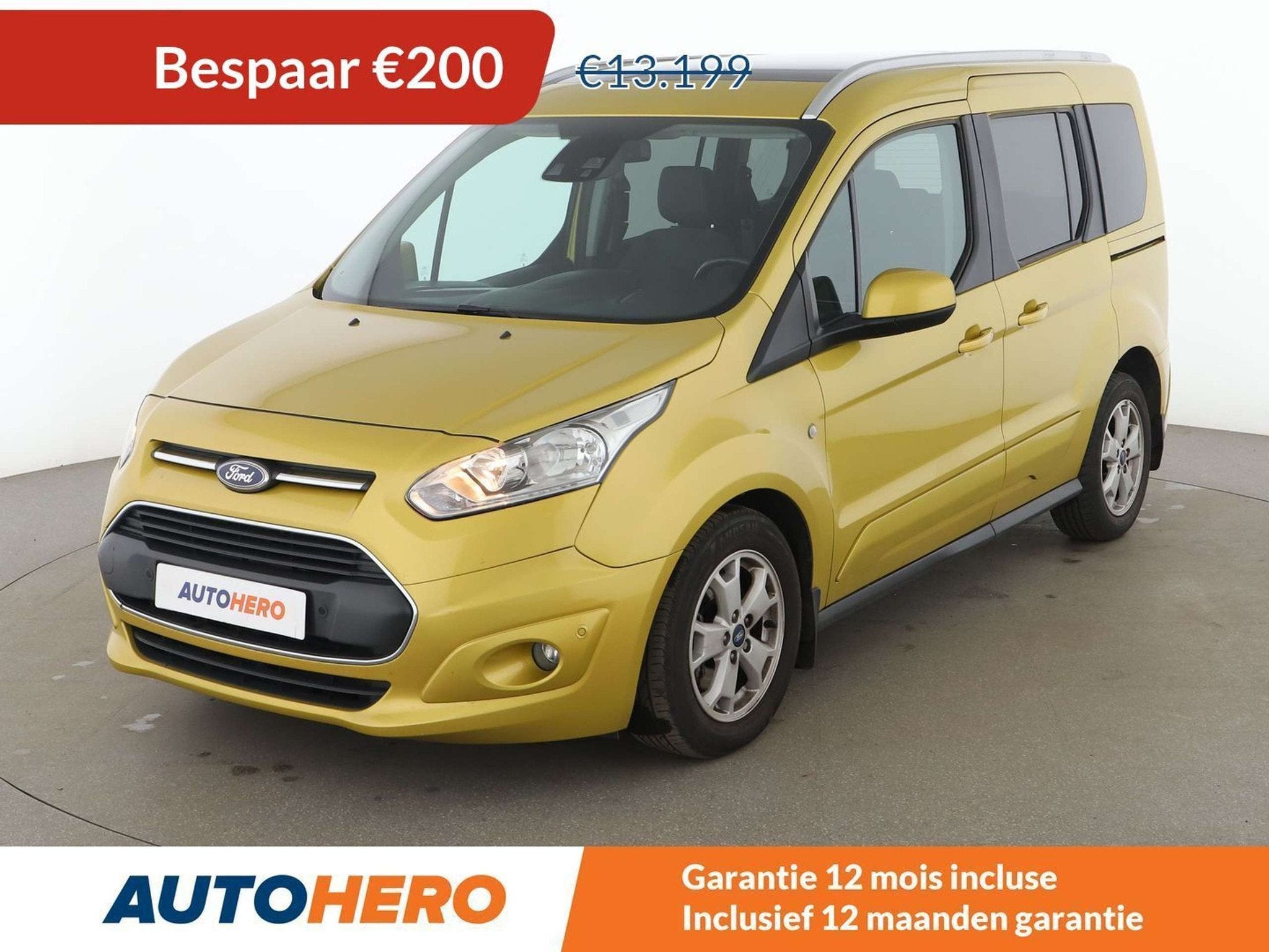 Ford Tourneo Connect 1.0 EcoBoost Titanium (bj 2016), Auto's, Voorwielaandrijving, Stof, Gebruikt, 129 g/km