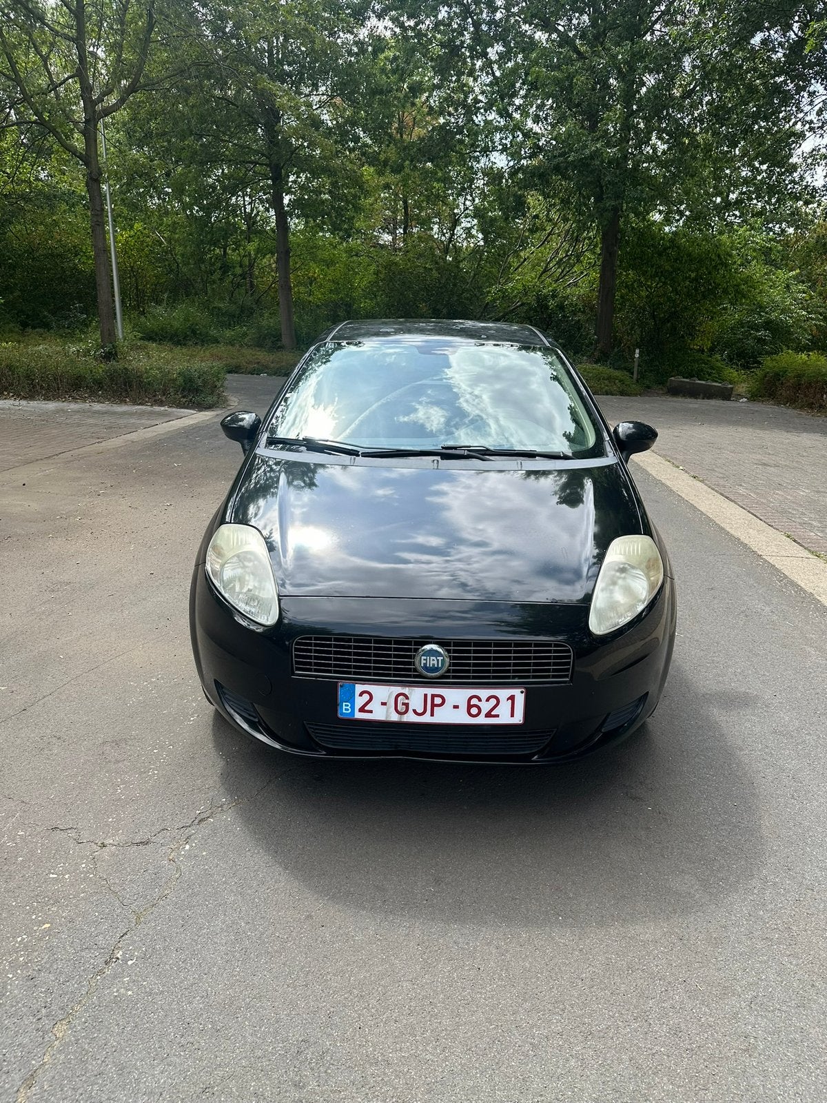 Fiat Punto 1.4 Benzine — 2006 — Gekeurd voor verkoop, Auto's, Airconditioning, Grande Punto, Zwart, Handgeschakeld