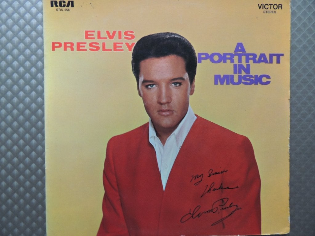 ELVIS PRESLEY A PORTRAIT IN MUSIC, Beschermende buitenhoes, Ophalen of Verzenden, Zo goed als nieuw, Rock-'n-roll