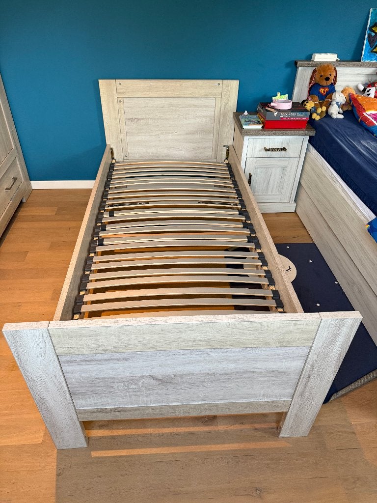 Interbaby Palermo bed 90x200 (meegroeibed), Ophalen, 85 tot 100 cm, Zo goed als nieuw, Lattenbodem