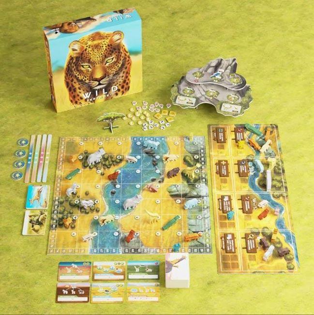 Wild: Serengeti, Trois ou quatre joueurs, Enlèvement, Neuf, White Goblin Games