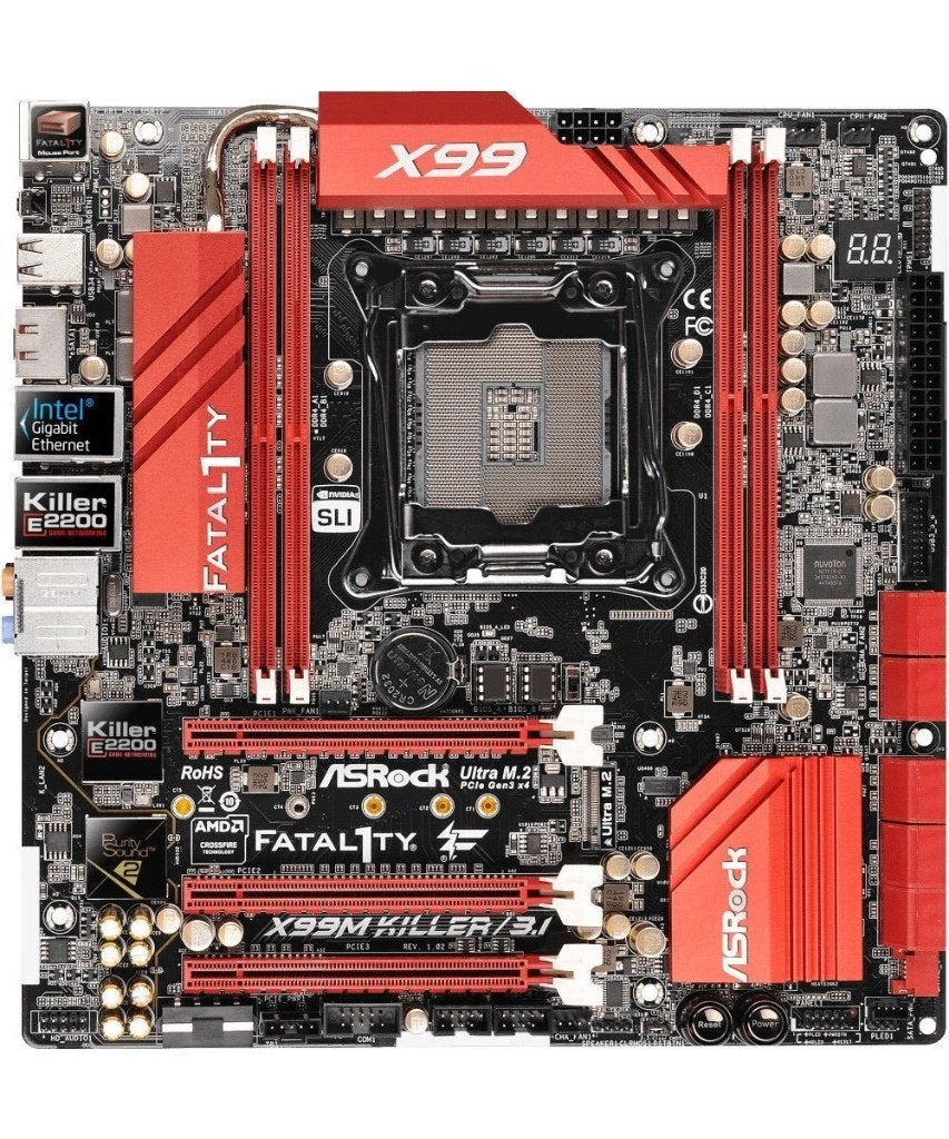 AsRock Fatal1ty X99M Killer, Informatique & Logiciels, DDR4, Enlèvement, Utilisé, Intel