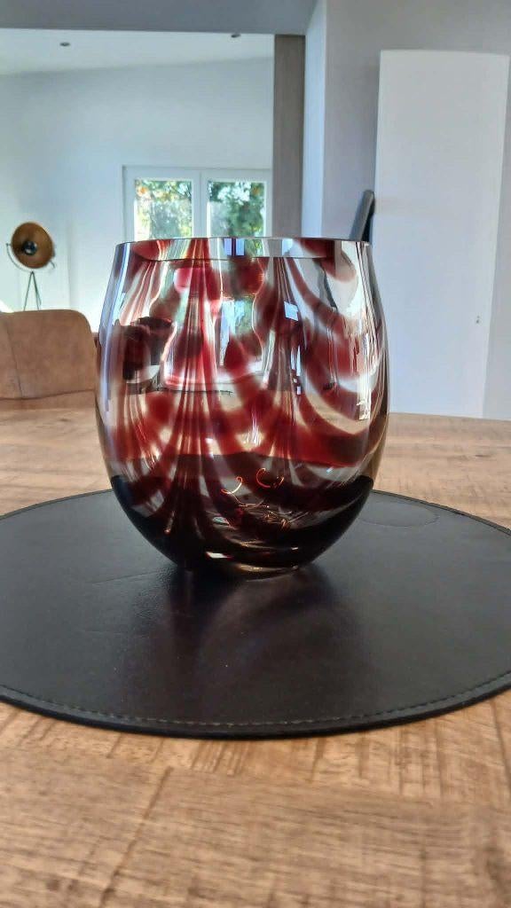 Vase artisanal vintage, Maison & Meubles, Accessoires pour la Maison | Vases, Enlèvement, Rouge, Verre