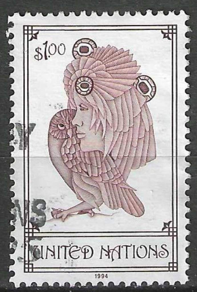 VN-New York 1994 - Yvert 658 - Mourning Owl (ST), Postzegels en Munten, Verzenden, Gestempeld