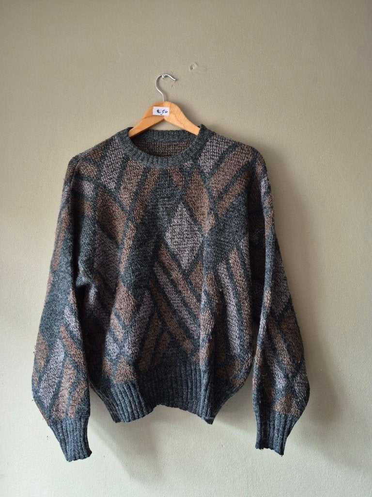 SCOTSPINE Premium Grandpa Sweater XL  Vintage 80s/90s Coogi', Enlèvement ou Envoi, Taille 56/58 (XL), Vintage Industries, Multicolore