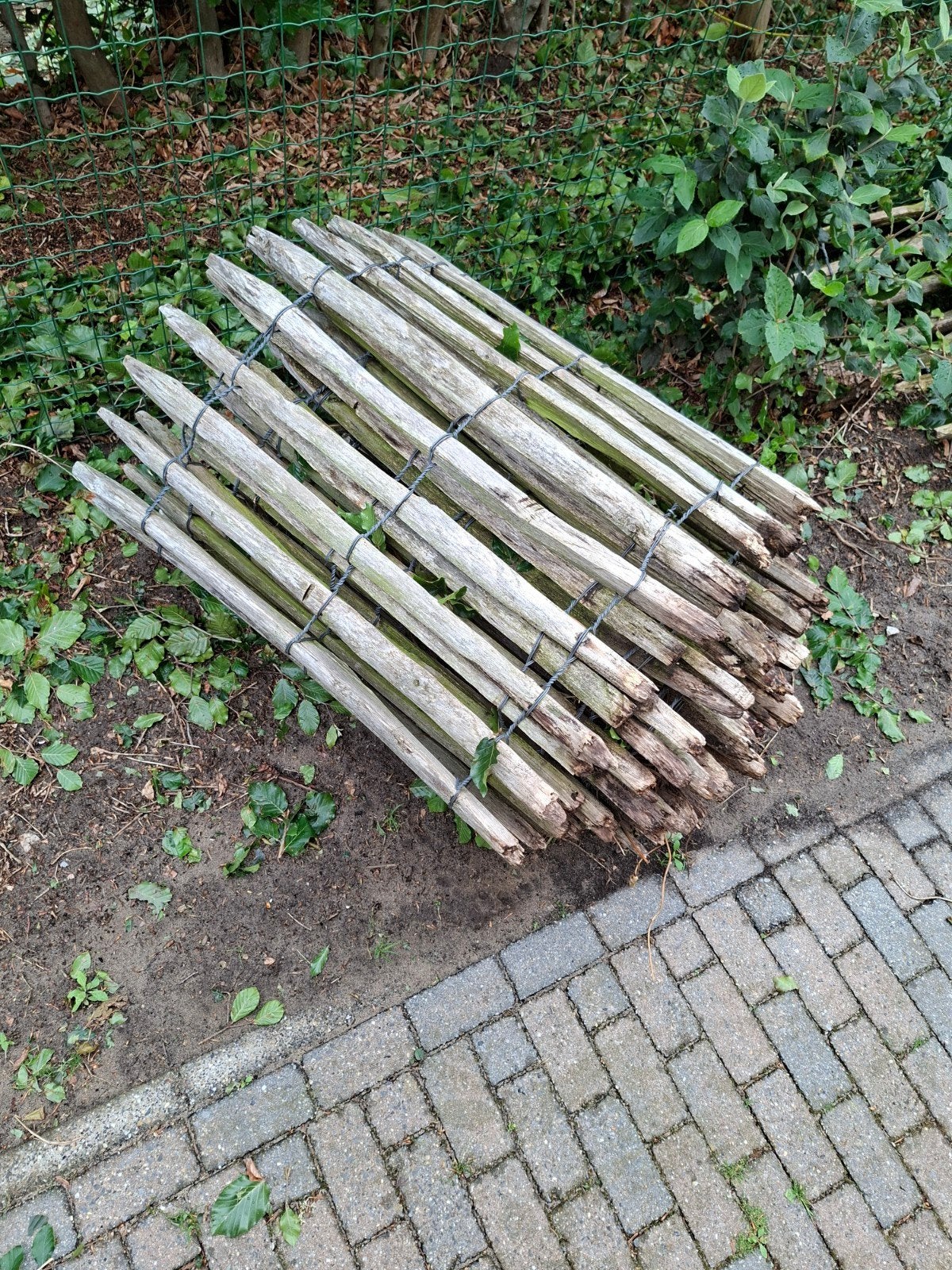 Pallisade voor tuinafzetting etc., Ophalen