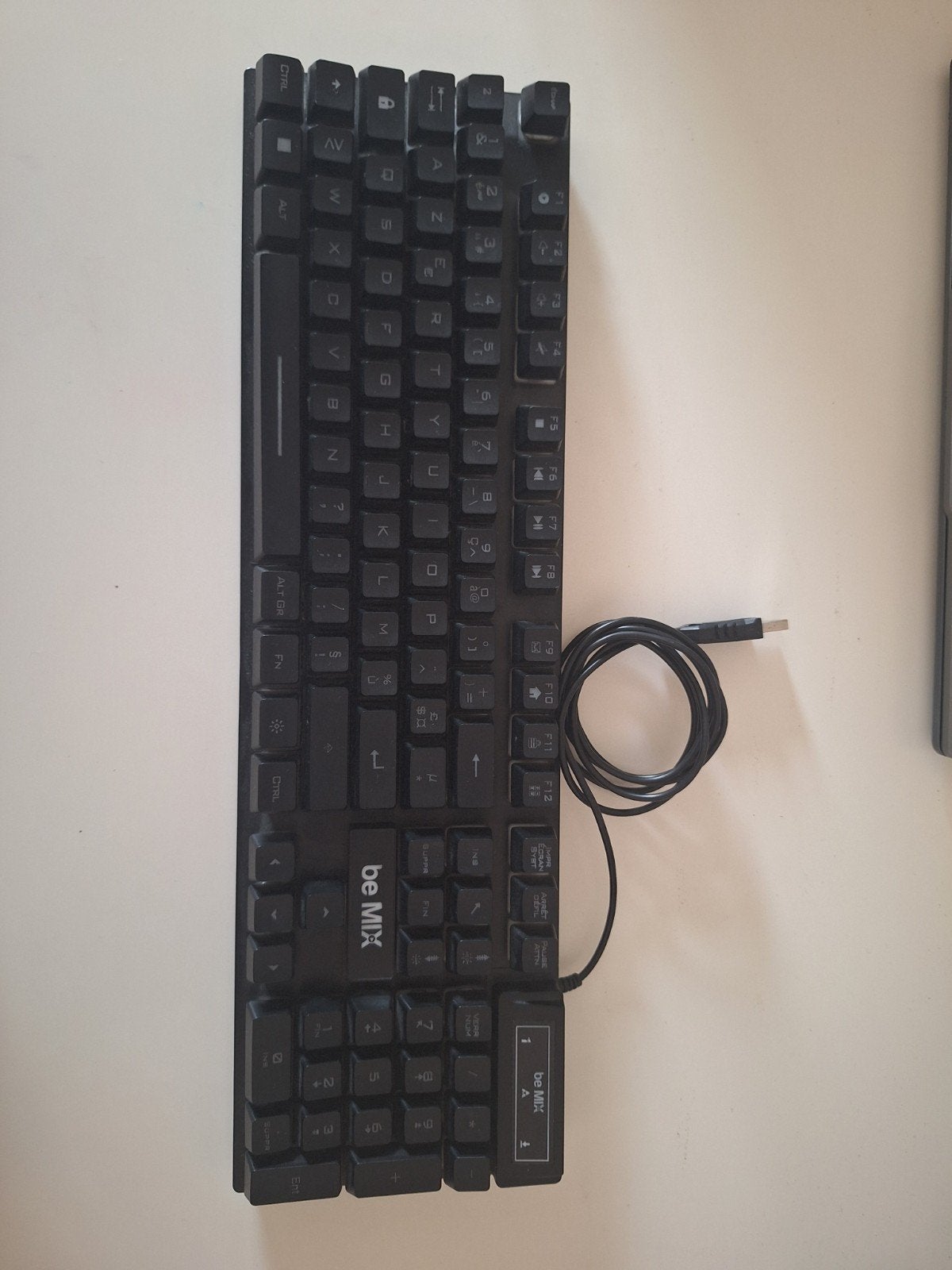 clavier gamer LED, Clavier gamer, Azerty, Be mix, Comme neuf