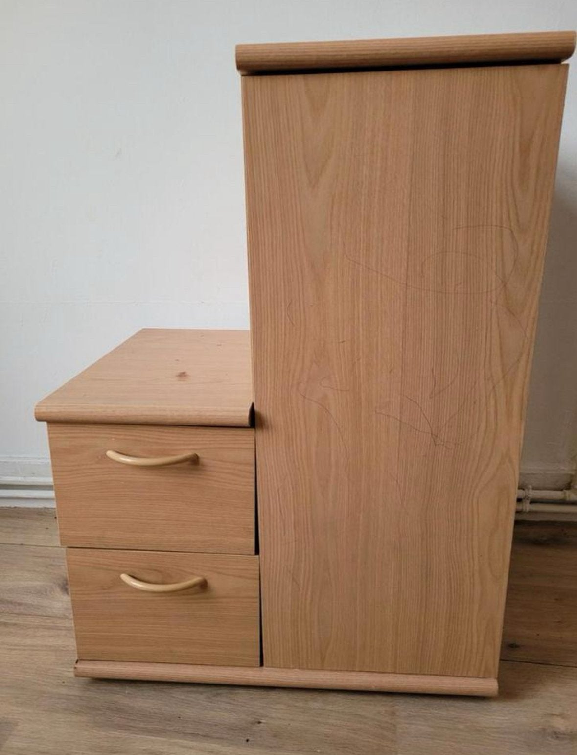 Superbe commode en bois avec tiroirs couleur chêne blanchi, Maison & Meubles, Armoires | Commodes, Enlèvement, Comme neuf