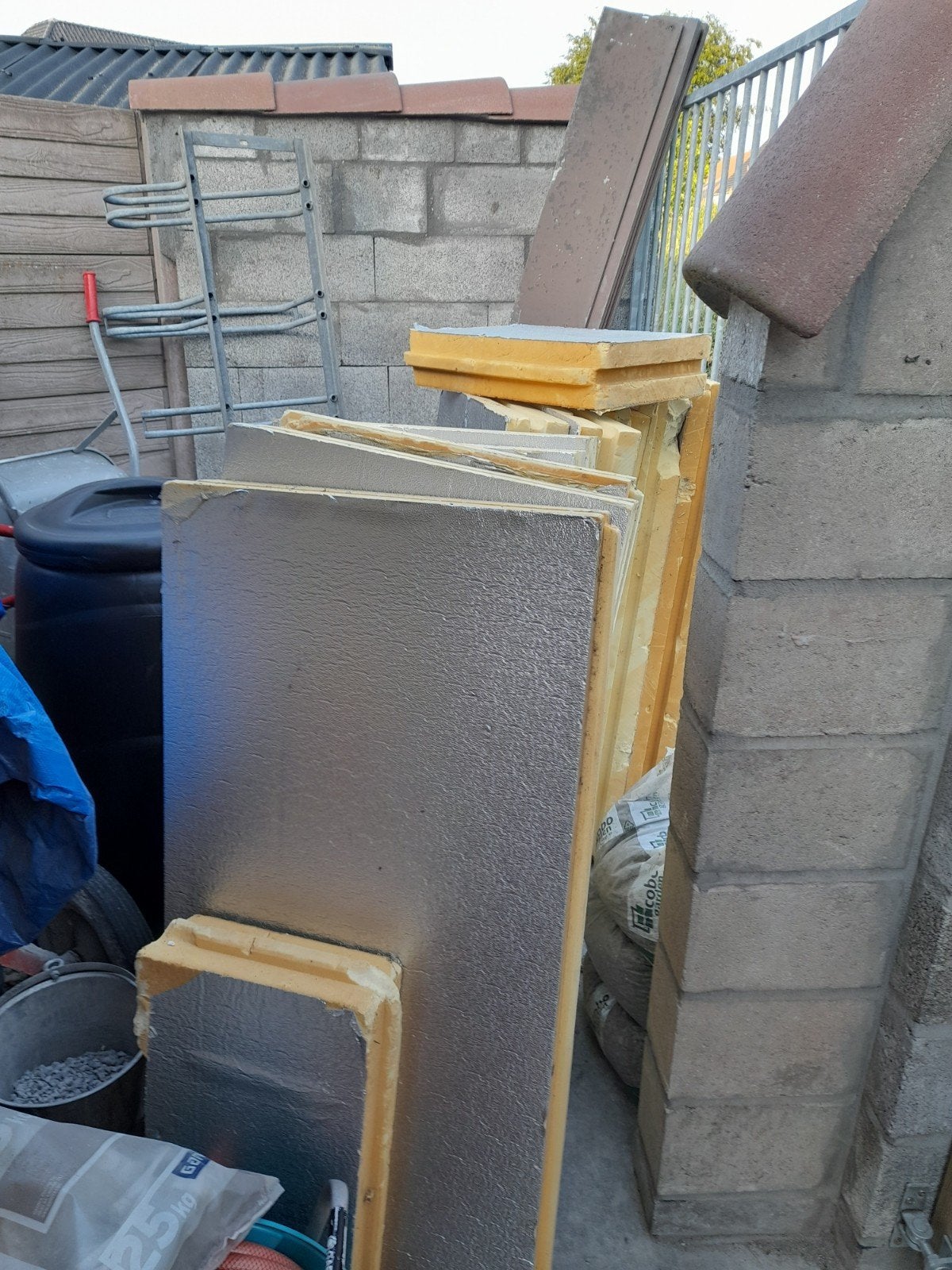 Isolatie platen, Ophalen