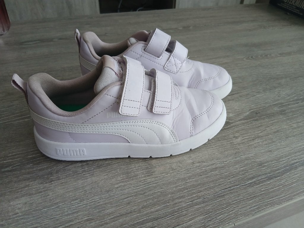 Puma lila schoenen maat 34 met witte zool, Ophalen, Schoenen