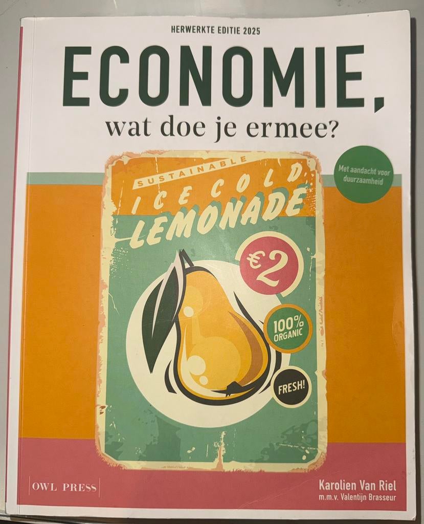 ECONOMIE wat doe je ermee?, Boeken, Ophalen, Zo goed als nieuw, Economie en Marketing