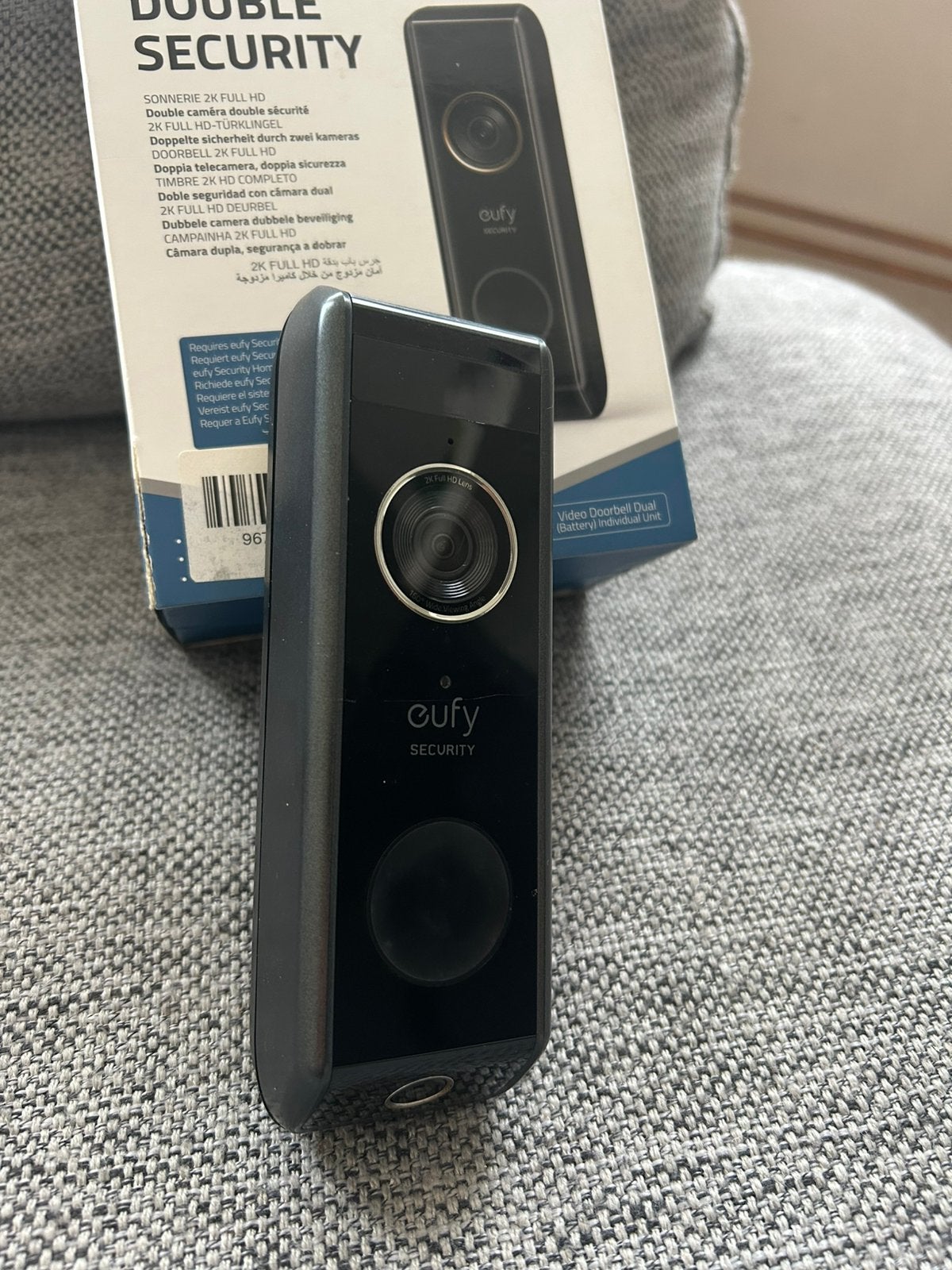 Eufy dual deurbel met homebase, Huis en Inrichting, Ophalen, Bewegingsdetectiesensor, Zo goed als nieuw, Draadloos