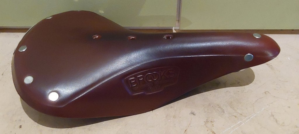 BROOKS origineel leren B17 fietsstoeltje voor heren, Fietsen en Brommers, Gebruikt, Oldtimerfiets, Overige materialen, Ophalen of Verzenden