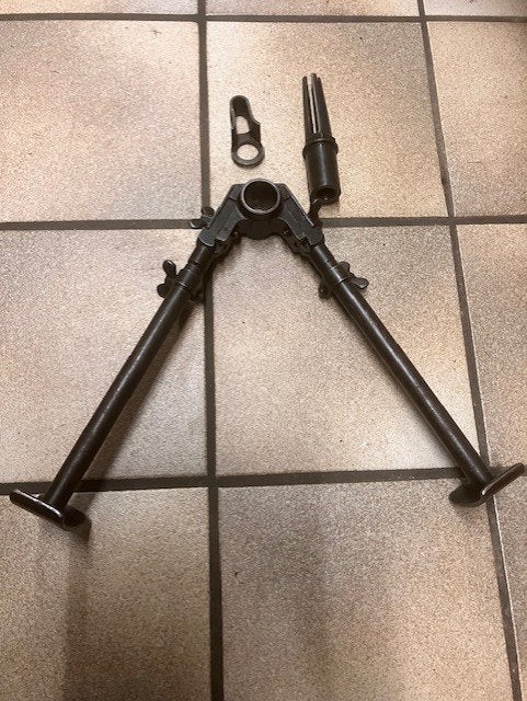 BIPOD voor M1918 Browning automatic rifle met vlamdemper, Ophalen of Verzenden, Landmacht, Overige typen