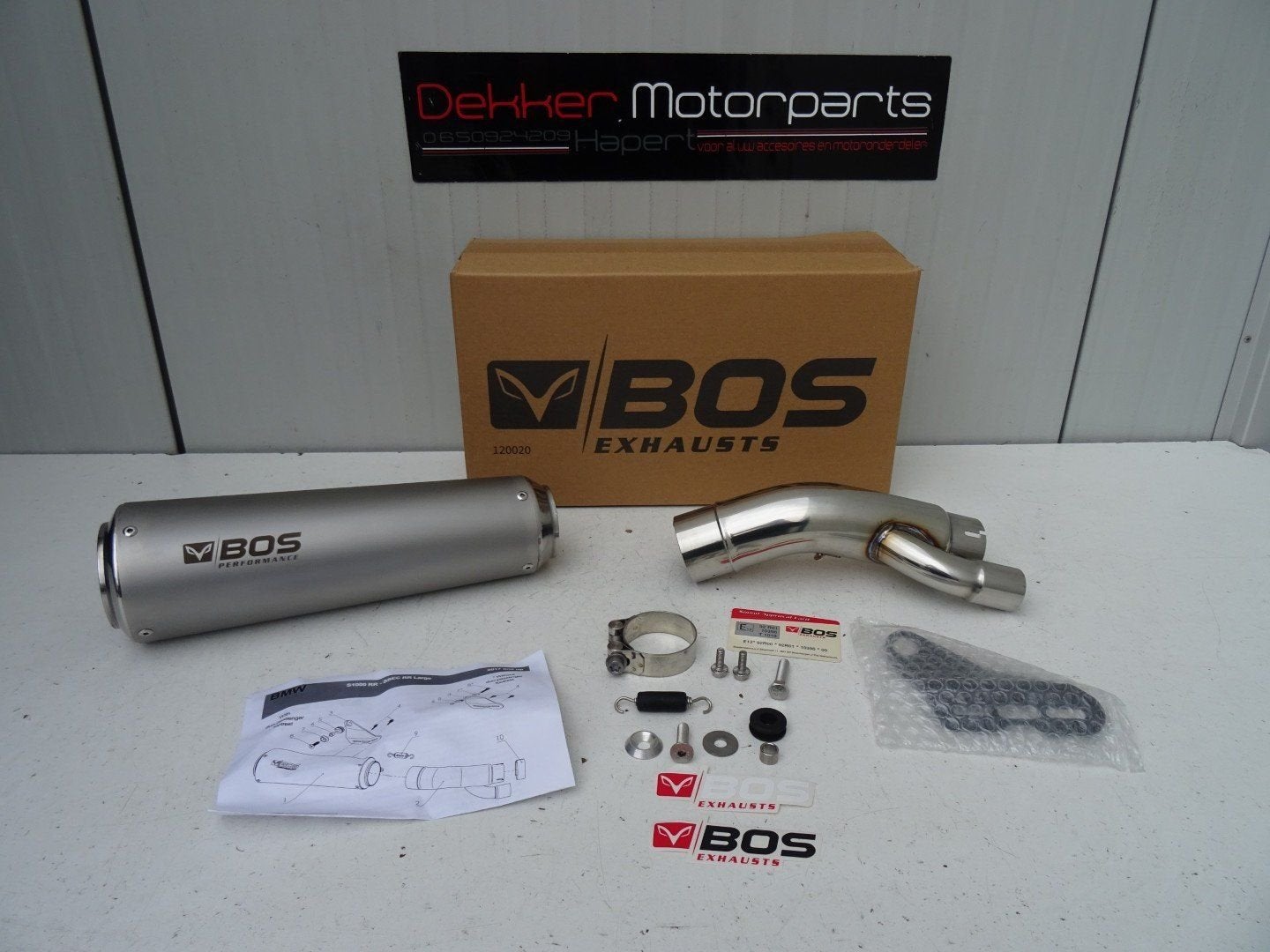 Bos SSEC Sport Uitlaat Demper BMW S1000RR 2017-2018 Nieuw!, Motos, Neuf, -, -, -