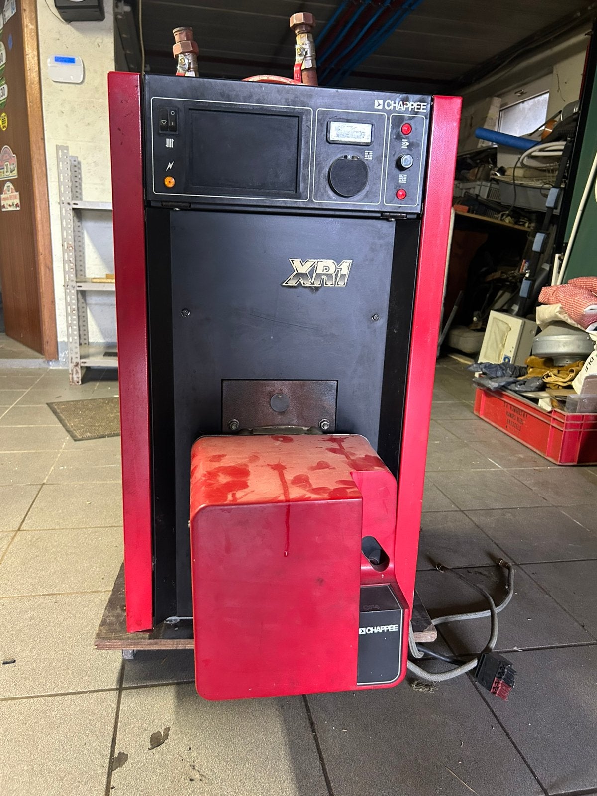 Te koop mazout ketel met brander, Ophalen of Verzenden, Gebruikt