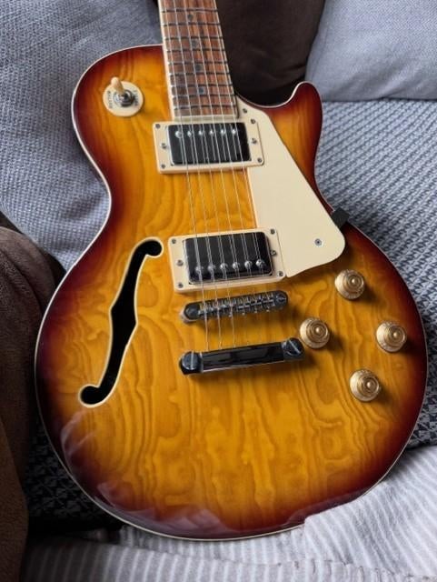 blitz (aria pro ) les paul (ruil/koop?), Musique & Instruments, Enlèvement ou Envoi, Utilisé, Hollow body, Autres marques