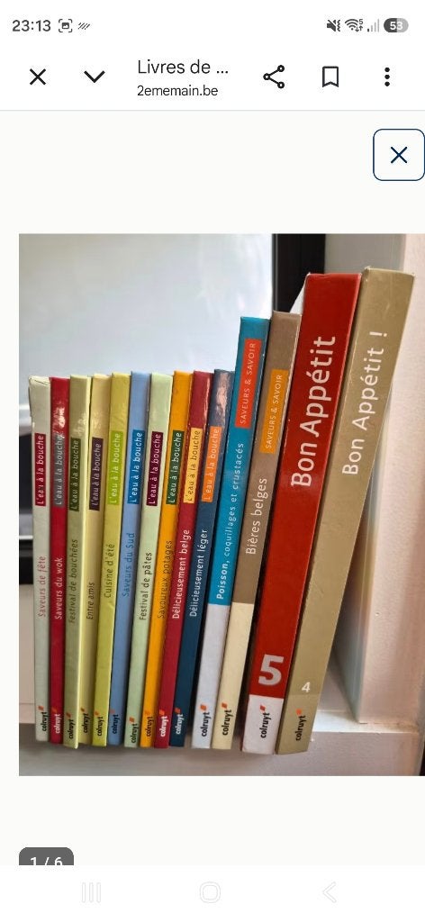 Livres de cuisine, Livres, Enlèvement, Comme neuf