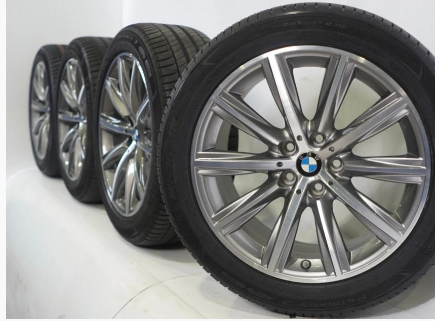 Jantes BMW Série 5 18 pouces + pneus Goodyear Eagle F1, Autos : Pièces & Accessoires, Pneus & Jantes, 245 mm, Véhicule de tourisme