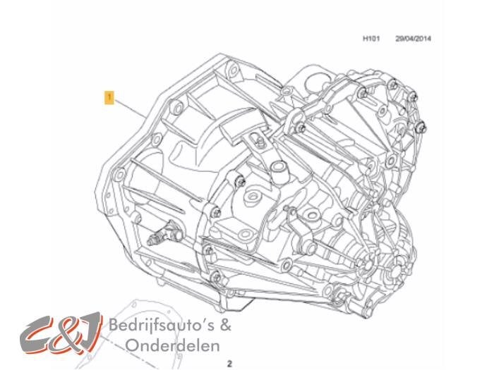 Boîte de vitesse d'un Opel Vivaro, -, Opel, 3 mois de garantie, Utilisé